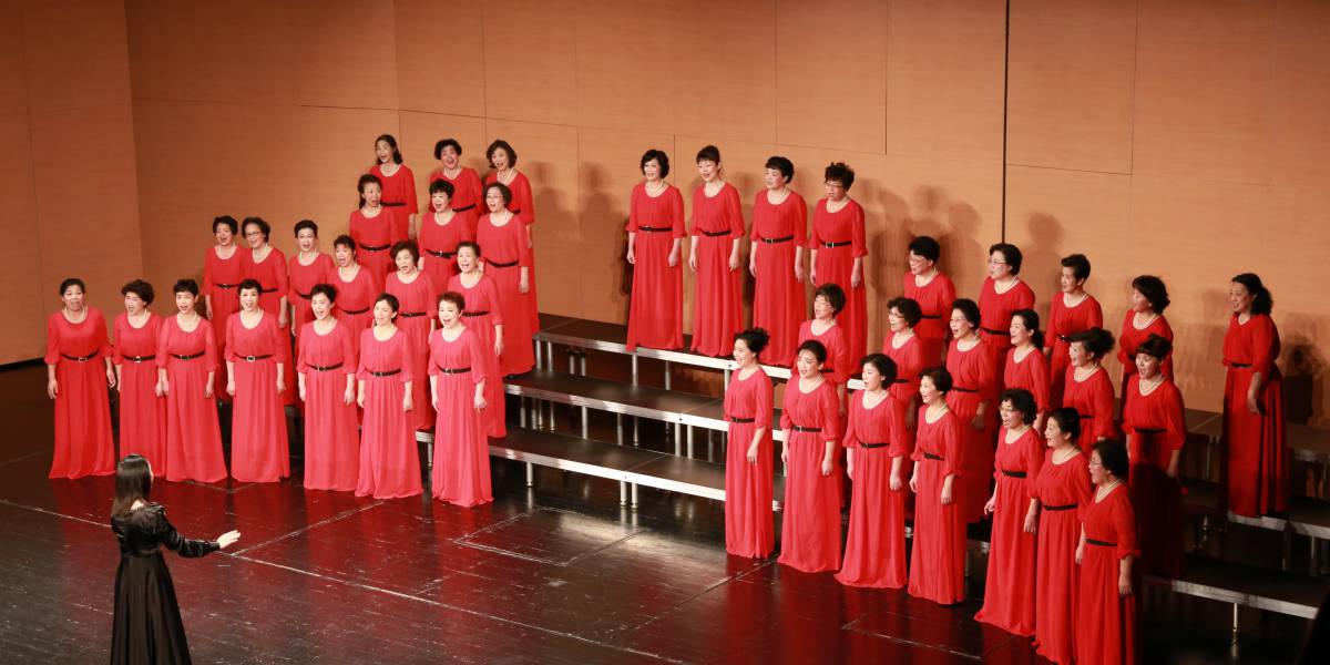 南山月光合唱团深圳大剧院音乐会合唱台案例