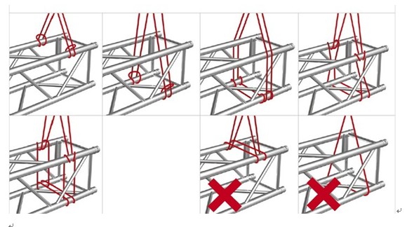 影剧院体育馆专用铝制舞台truss灯光吊架正确安装说明
