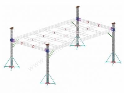 铝合金管桁架搭建舞台灯光架的正确方法